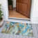 Machine Washable Indoor/Outdoor Xhevrie Teal Rug