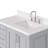 Stafford 36.25 " W Freestanding Standard Free Standing 1 Single Vanity Bathroom Vanity With Carrara Quartz Top-94668909