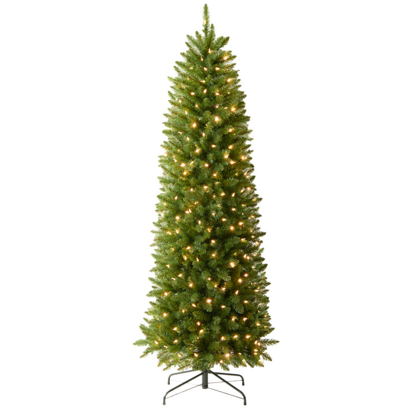 Arbre de Noël artificiel éclairé - support inclus, Multicolore, 5'
