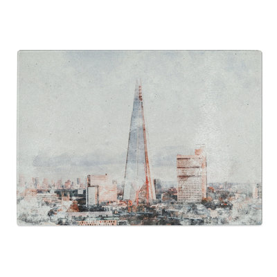 The Shard in London Vol.5 Watercolour Chopping Board