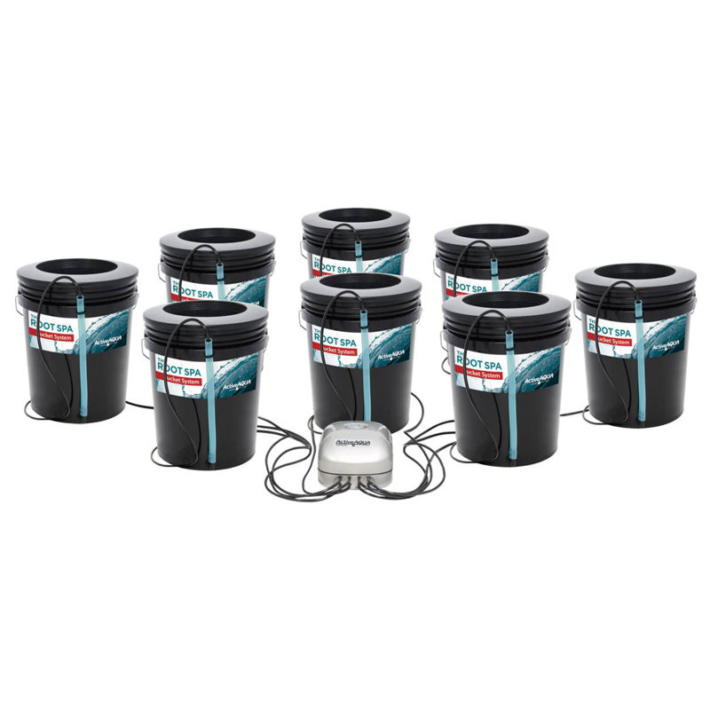 Active Aqua Root SpaGallon Bucket Deep Water Culture System, 40.2"H x 12.8"W x 12.5"D