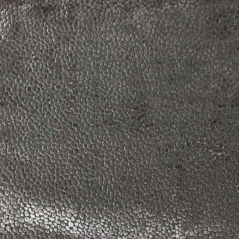 Tuscany-Florence Dots Burnout Velvet Fabric, Plum
