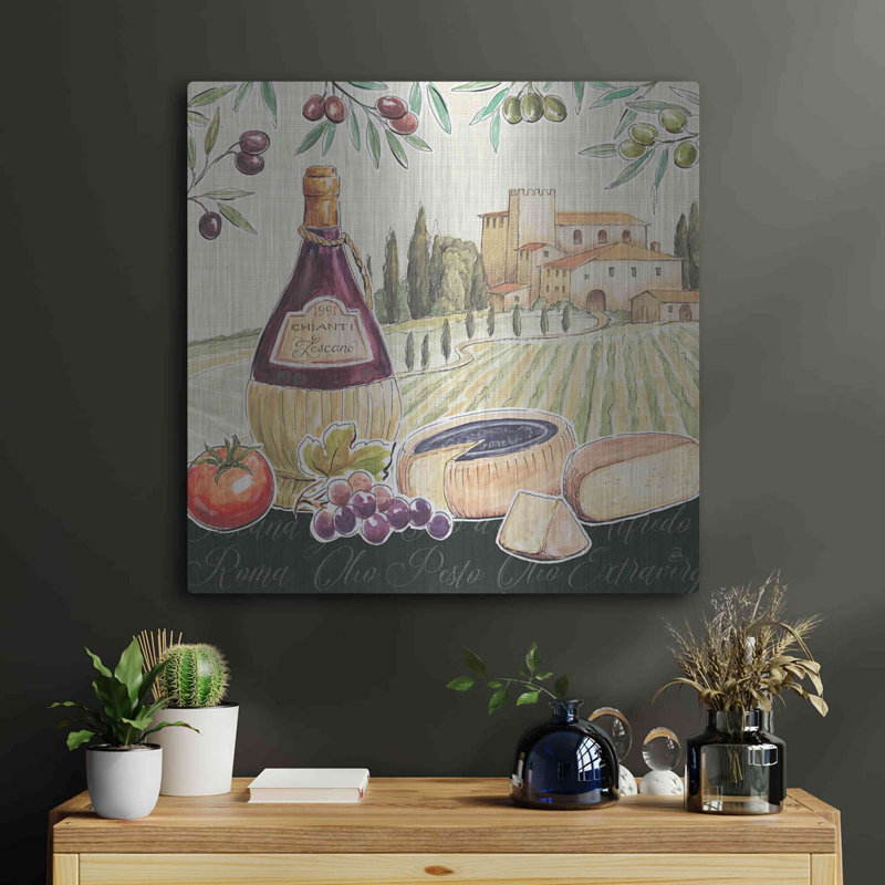 Gracie Oaks «Tuscan Flavour II» par Daphne Brissonet, art mural en métal, H 24 po x l 24 po