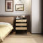 Table de chevet en bois manufacturé Chamblin-1762800580