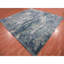 12'x12' Grotto Blue Abstract Design Silk and Wool Hand Knotted Square Rug EA1EE4C97DF546D0A265B330285F59CB