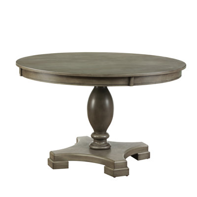 Table élégante en chêne gris - conception ronde avec construction 49,42 po X 30,63 po, 90,73 lb, 100,00 lb capacité de salle à manger élégante et 49,42 po 30,63 po, 90,73 lb, peut supporter jusqu'à 100,00 lb