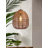Single Light Brown Wicker Rattan  Pendant Light