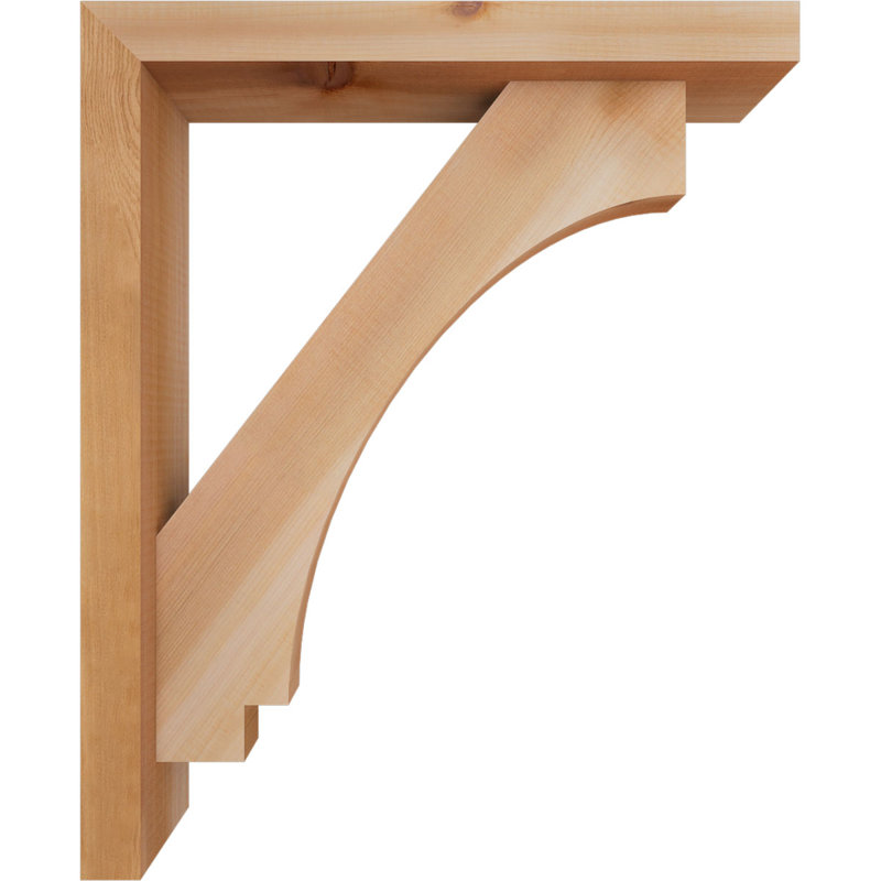 Support de bloc impérial avec entretoise décalée, 22 X 18, Cèdre rouge occidental de l 3 1/2 po (lisse)