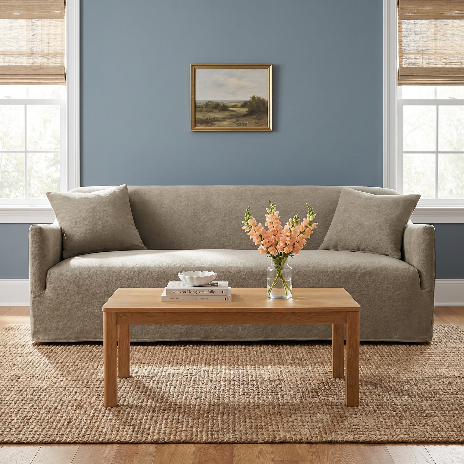 Lowell 96" Sofa, Cream