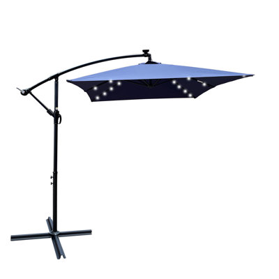 Solar Powered LED Illuminated Sunshade