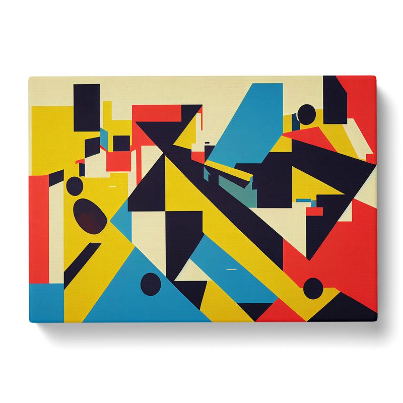 Retro Suprematism Art Vol.2 Abstract - Wrapped Canvas, 35cm H x 50cm W x 3cm D