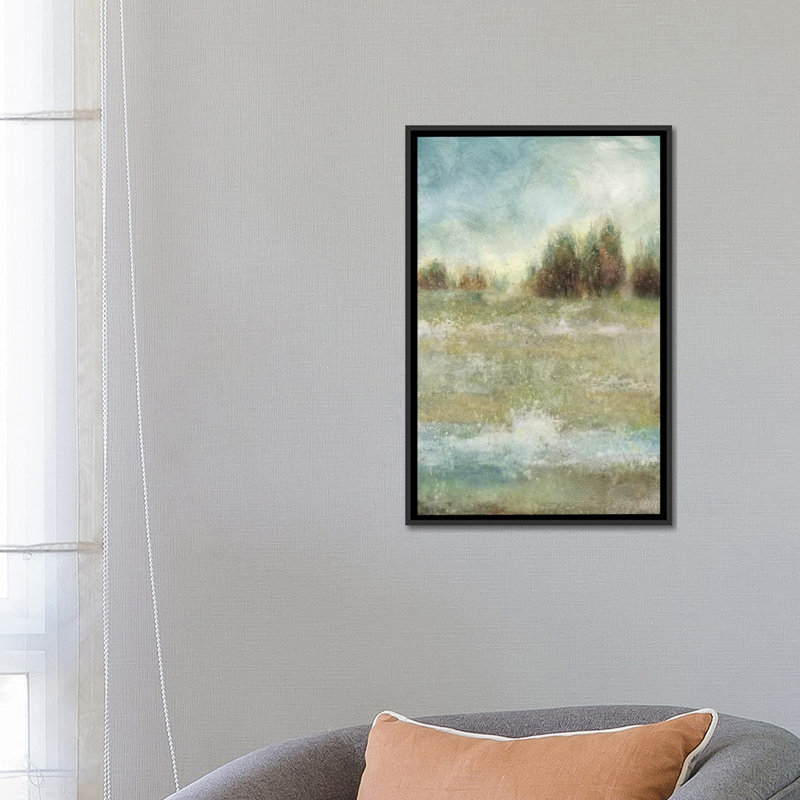 «Meadow Enchantment», impression sur toile, H 26 po x l 18 po x P 1,5 po, Toile avec cadre noir, Pas de tapis