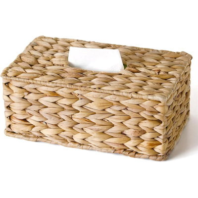 Rectangular willow tissue box cover