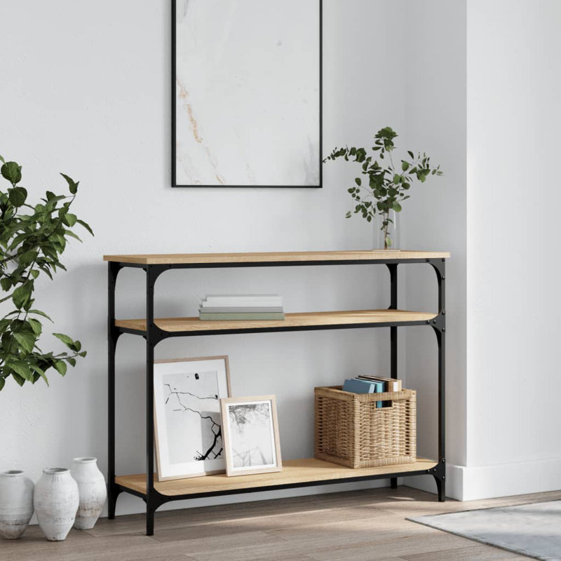 Console Table, Sonoma Oak, 75cm H x 100cm W x 29cm D