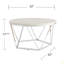 Faux Stone Round Coffee Table