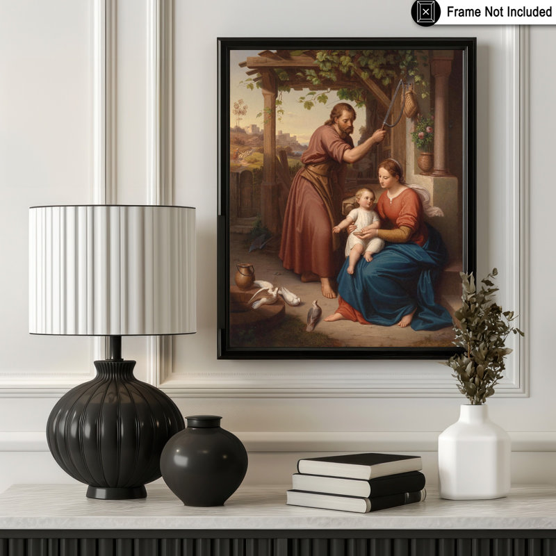 Sainte Famille, Sans cadre, Affiche, H 08 po x l 10 po