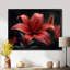 Photo moderne de lys rouges et noirs - art mural lys-2032650163-2032650164