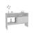 Console Table 31.8" H, With 2 Doors And 3 Shelves, White-1920187836