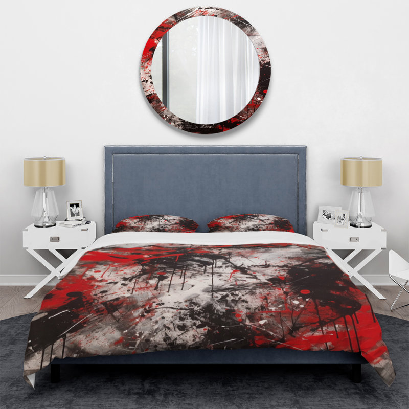 Ensemble de housse de couette en microfibre / polyester Abstract Grafiti Bedding