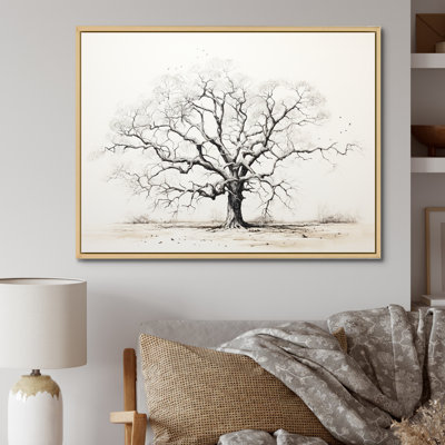 Arbre africain, minimalisme III, sur toile