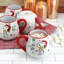 Ensemble de grandes tasses en grès 4 pièces 20 oz Peanuts Snoopy and Woodstock
