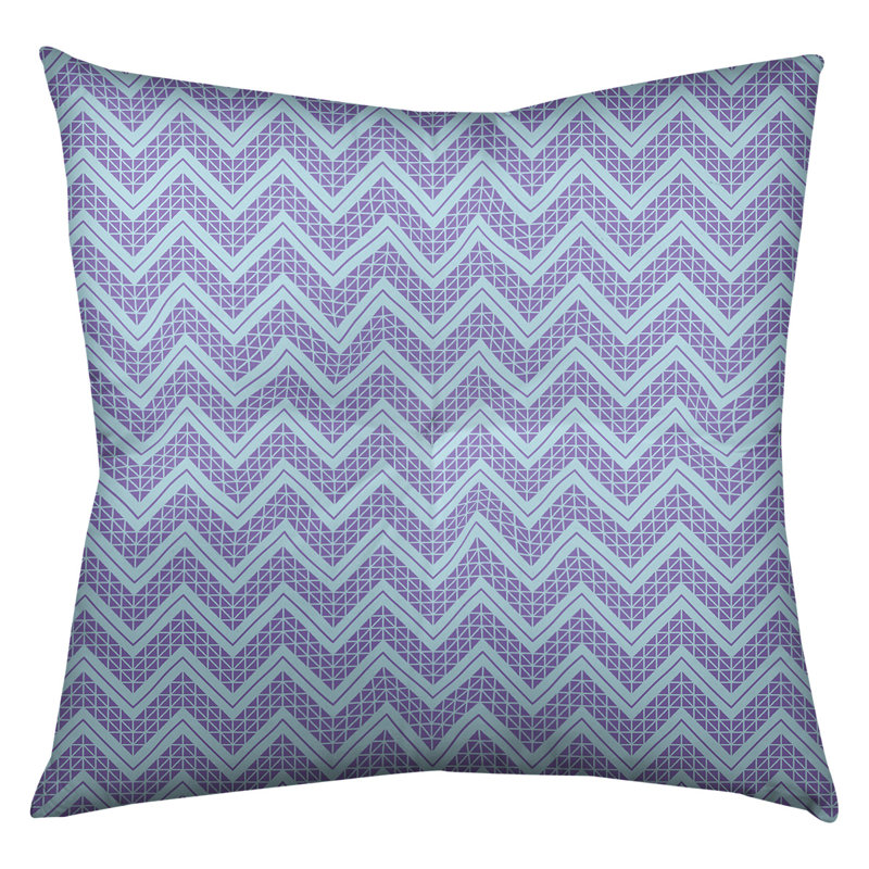 Coussin Rhonda Cheval, 26 po x 26 po, Sarcelle / Mauve
