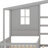 Solid Bed L Structure With Fence And Slatted Frame