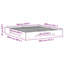 Floor Bed Frame With Storage Solid Pine Wood-804586013-804586009