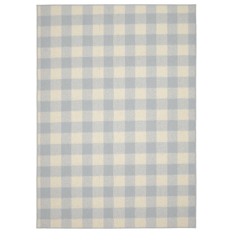 Cureton Checkered Indoor Rug, Rectangle 5' x 7'