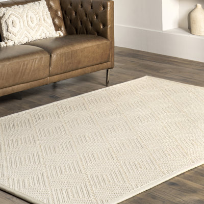 Tapis texturé naturel Suzanne