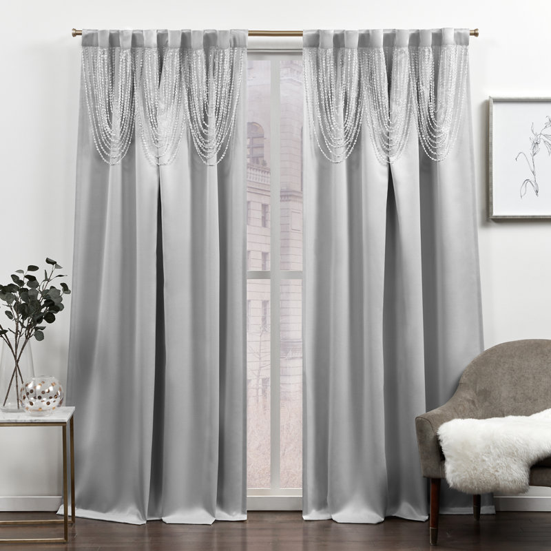 Blackout Curtain Pair, Aqua, 54" W x 84" L