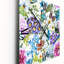 Horloge murale Vibrant Wild Spring Leaves and Wildflowers-792965307
