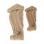 Grand corbeau en bois d'acanthe massif sculpté à la main 9-1 / 8 po x 4-5 / 8 po x 2-3 / 4 po-75104908
