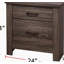 Table de chevet en bois naturel