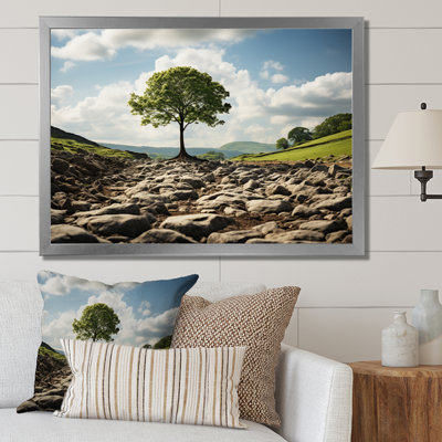 " Green Tree In Field "