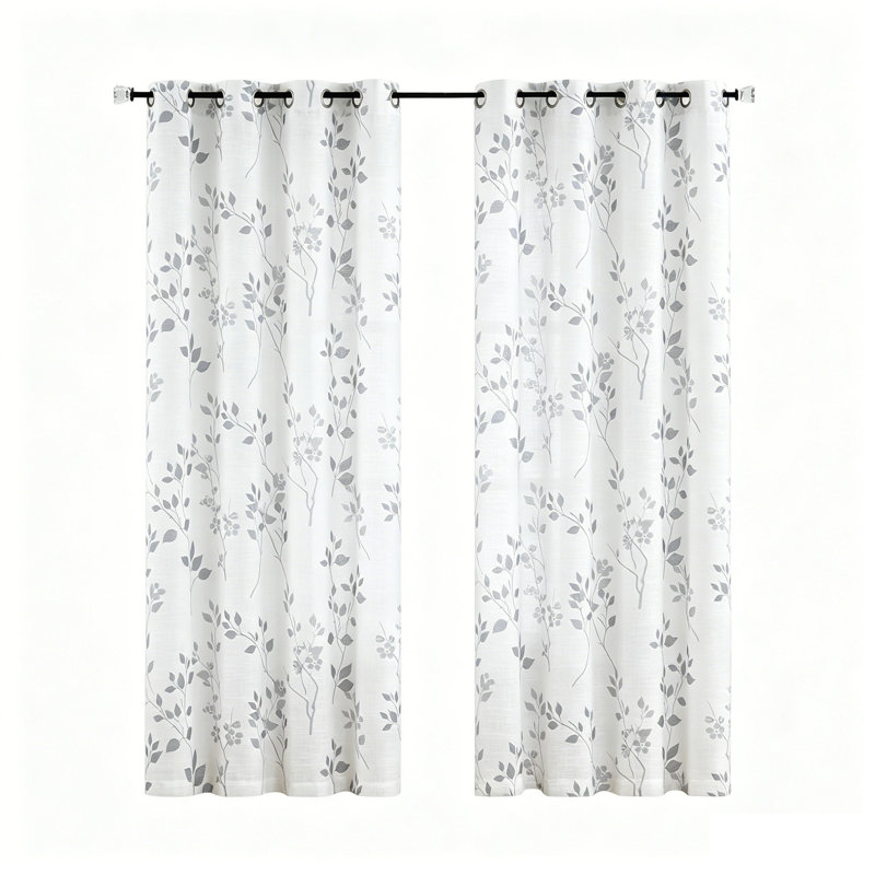 Semi Sheer Curtain Panel Pair