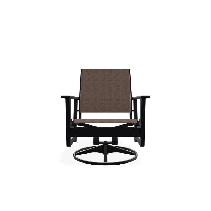 Chaise longue pivotante Wexler, Noir, noir, noir, noir, Moka Sunbrella®