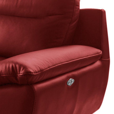 Edema Genuine Leather 2 Seater Reclining Sofa
