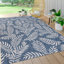 Tapis bleu marine / ivoire Mechling Nevis-326823122