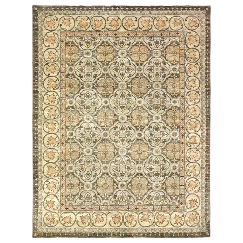 Chateau Oriental Area Rug in Brown, Rectangle 6'6" x 8'2"