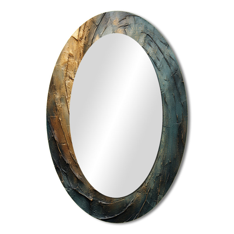 Miroir mural moderne bronze vortex, 36 po x 24 po