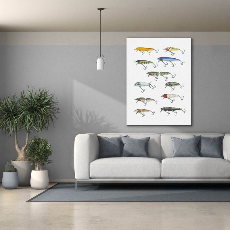 «Fresh Catch 4» par James Wiens, art mural sur toile, H 54 po x l 40 po