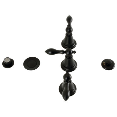 Victorian Three-Handle Widespread Vertical Bidet Faucet