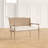 Willshire 47.25'' W Rattan Shield-Back Settee