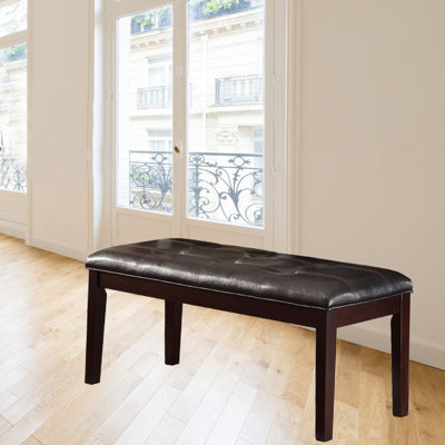 Banc rembourré en similicuir
