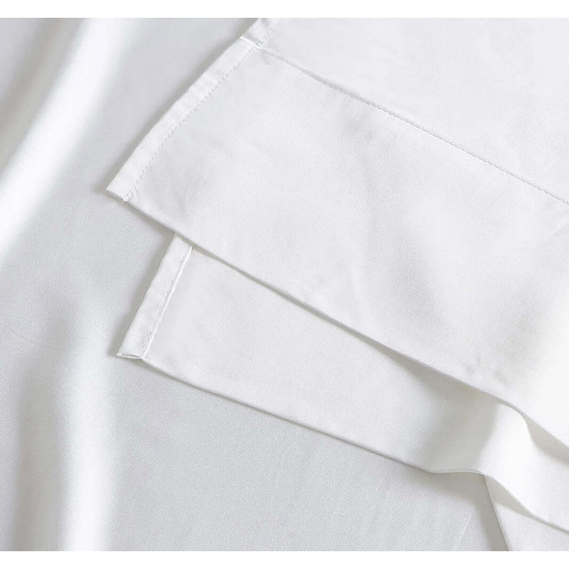 Natural Premium Pillow Case, Twin Pillowcase Set with 2 Standard Pillowcases, Clear White