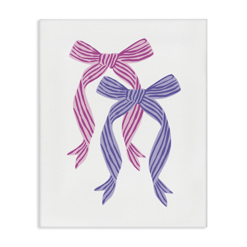 Toile à double arc rose et mauve, design par Krissy Mast, H 20 po x l 16 po