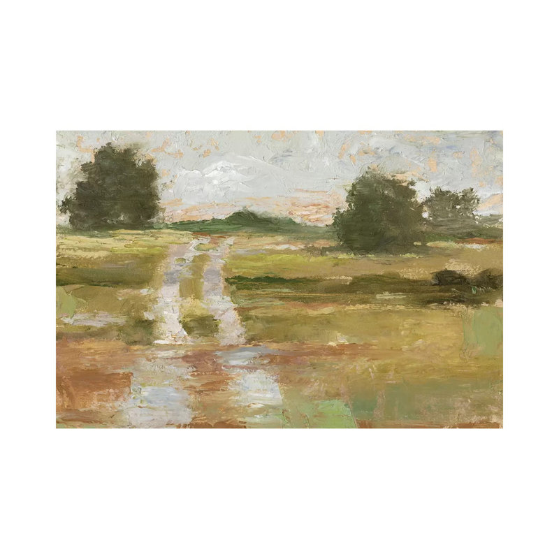 « Back Country Road II » par Ethan Harper, reproduction d’art, H 40 po x l 60 po x 1,5 po, Toile tendue, Pas de tapis
