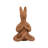 Javarrie Boho Terracotta Pottery Figurine with Meditative Seated Animal Design