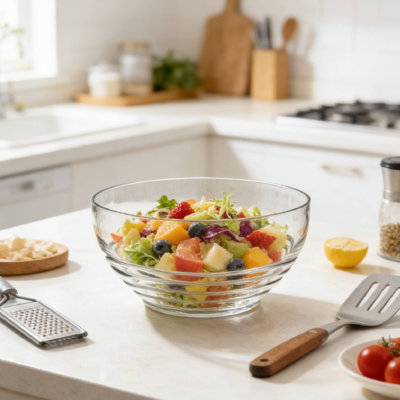 Large Swirl Plastic Bowls, Shatterproof Design For Cereal Dining Home Restaurant Outdoor Use